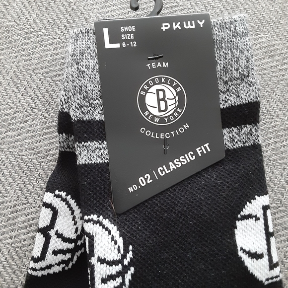 NBA BROOKLYN NETS Crew Mens Socks - Picture 5 of 6